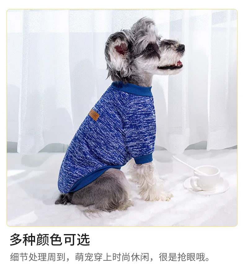 🧶 Suéter Tejido Cuello Redondo para Perros y Gatos
