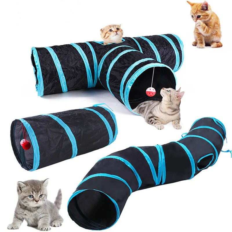 🌀 Túnel Plegable en S para Gatos