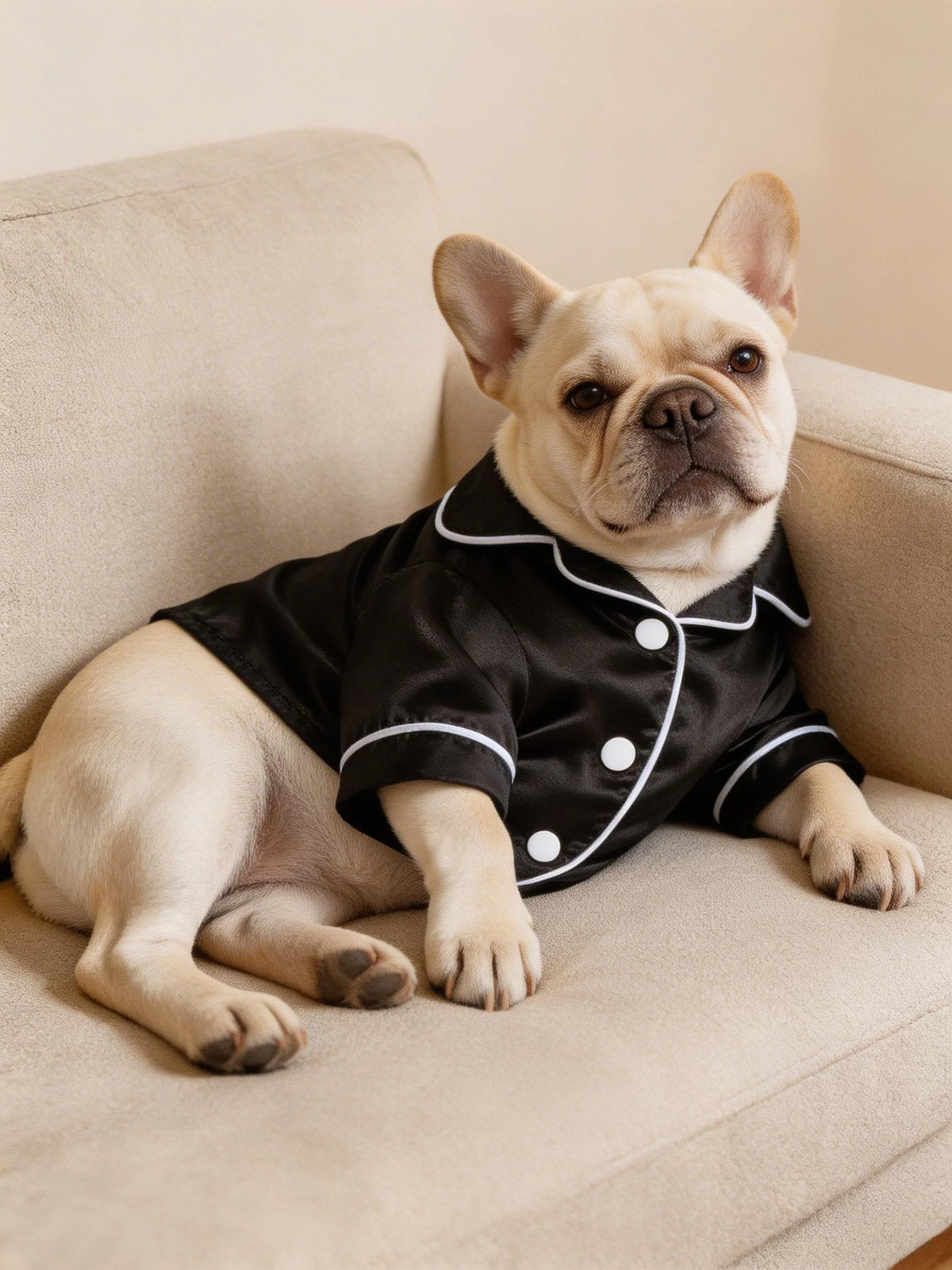 🎀 Pijama de Satín con Moño para Perros