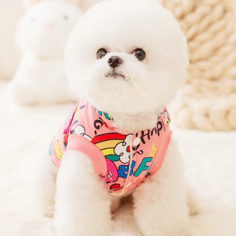 🧥 Chamarra Acolchada Estampada para Perros
