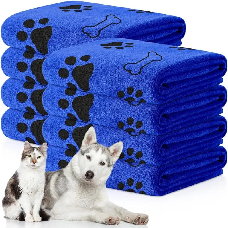 🧻 Toalla de Microfibra de Secado Rápido para Mascotas
