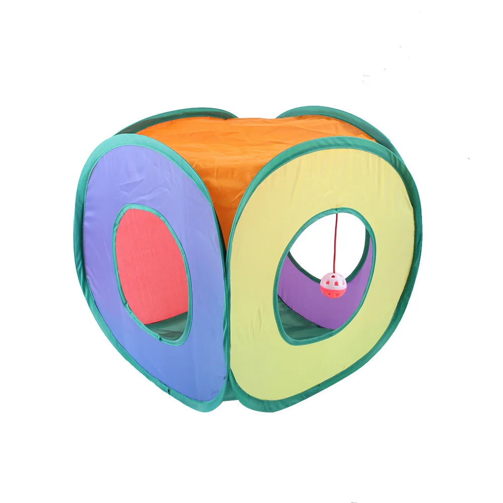 🌀 Túnel Plegable en S para Gatos