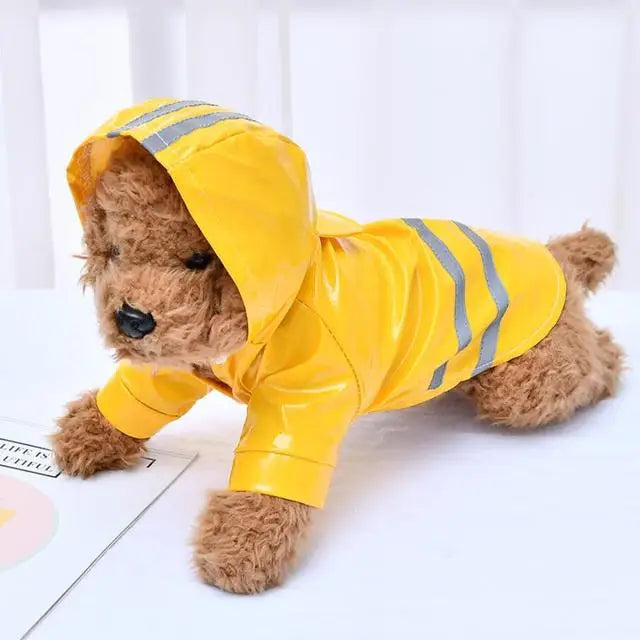 ☔ Impermeable con Capucha Reflejante para Perros