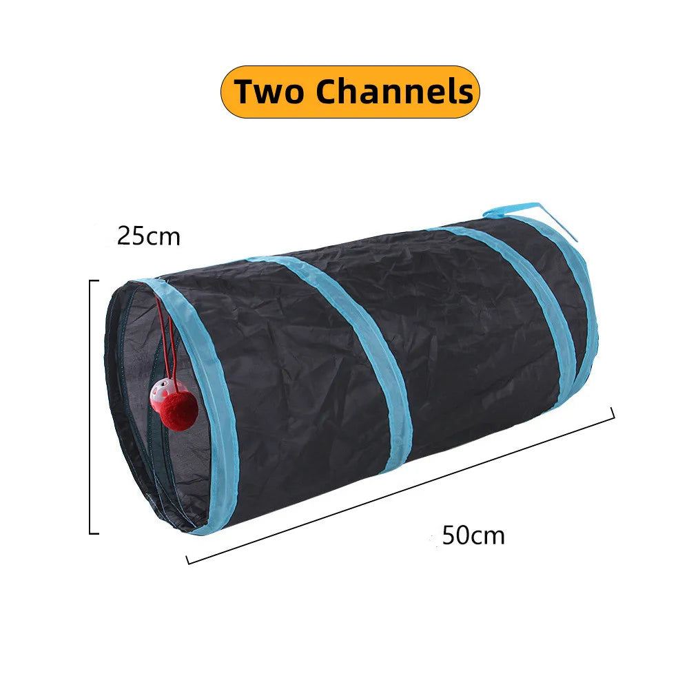 🌀 Túnel Plegable en S para Gatos