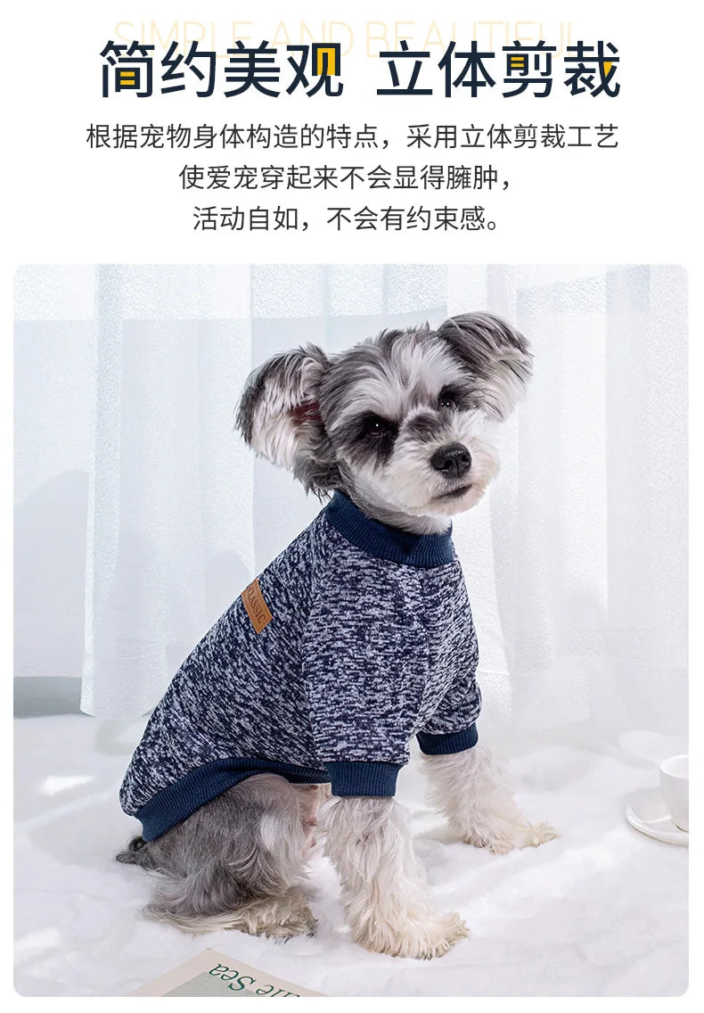 🧶 Suéter Tejido Cuello Redondo para Perros y Gatos