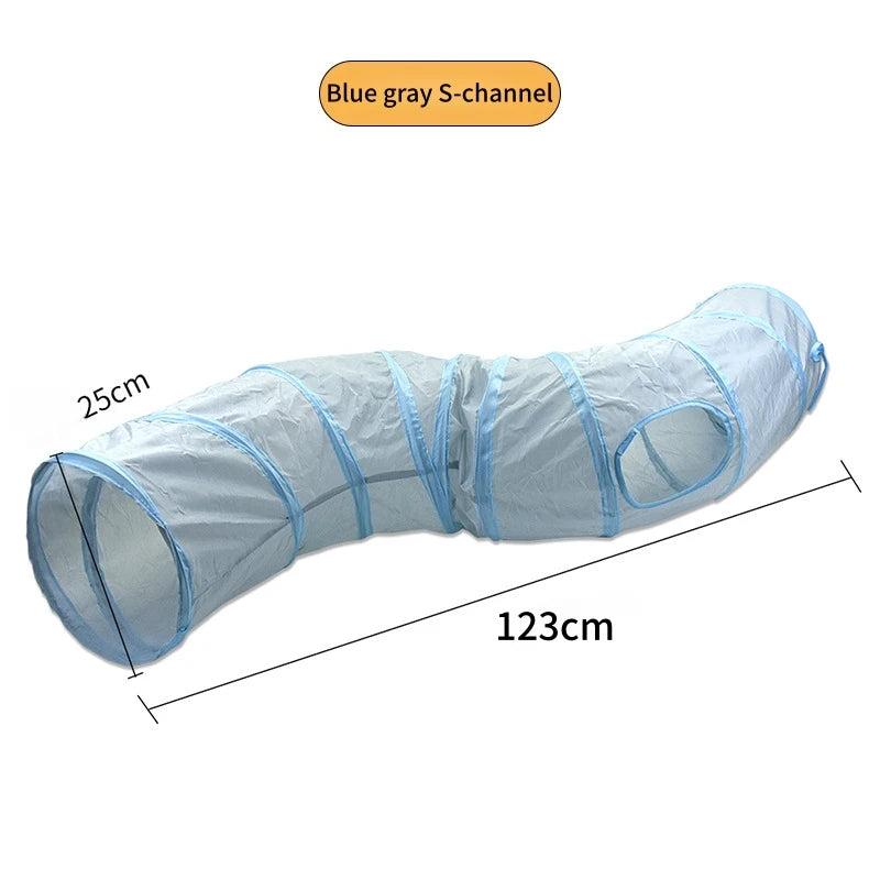 🌀 Túnel Plegable en S para Gatos