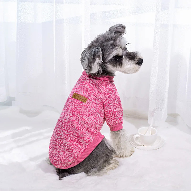 🧶 Suéter Tejido Cuello Redondo para Perros y Gatos