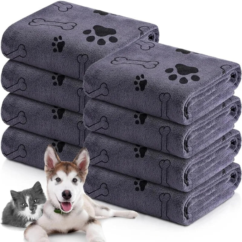 🧻 Toalla de Microfibra de Secado Rápido para Mascotas