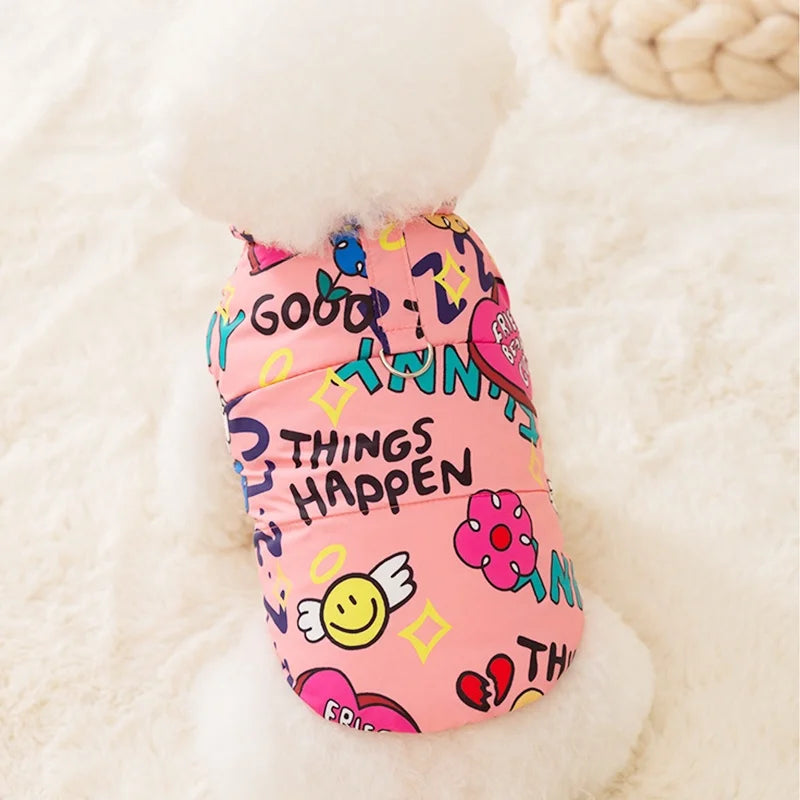 🧥 Chamarra Acolchada Estampada para Perros