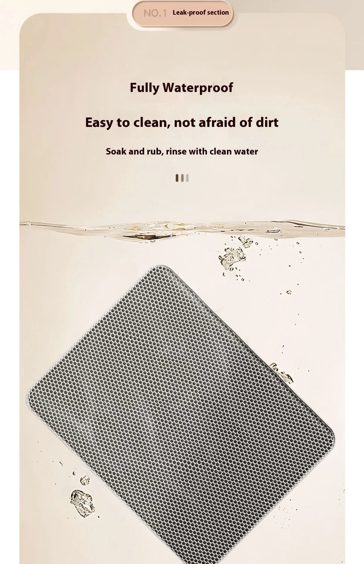 🐾 Tapete Atrapa Arena Impermeable para Gatos