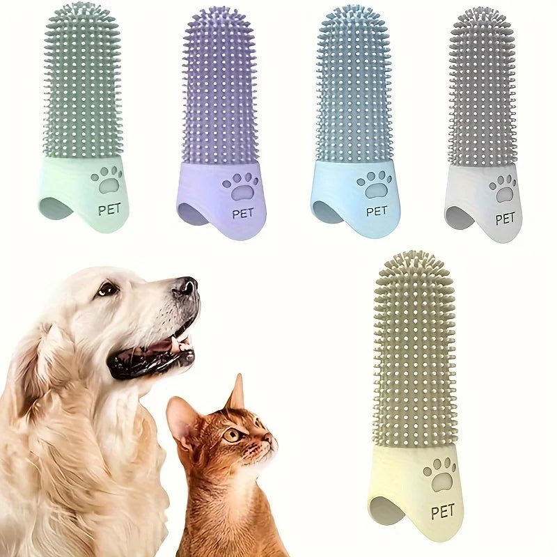 🪥 Cepillo de Dientes de Dedo de Silicona para Mascotas