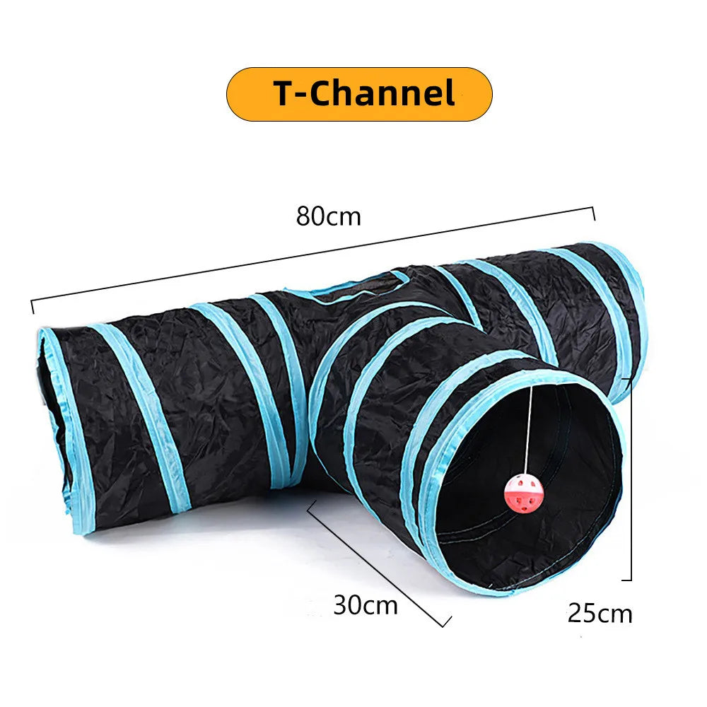 🌀 Túnel Plegable en S para Gatos