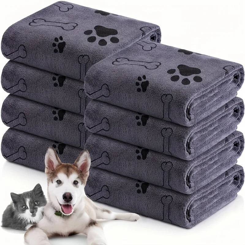🧻 Toalla de Microfibra de Secado Rápido para Mascotas