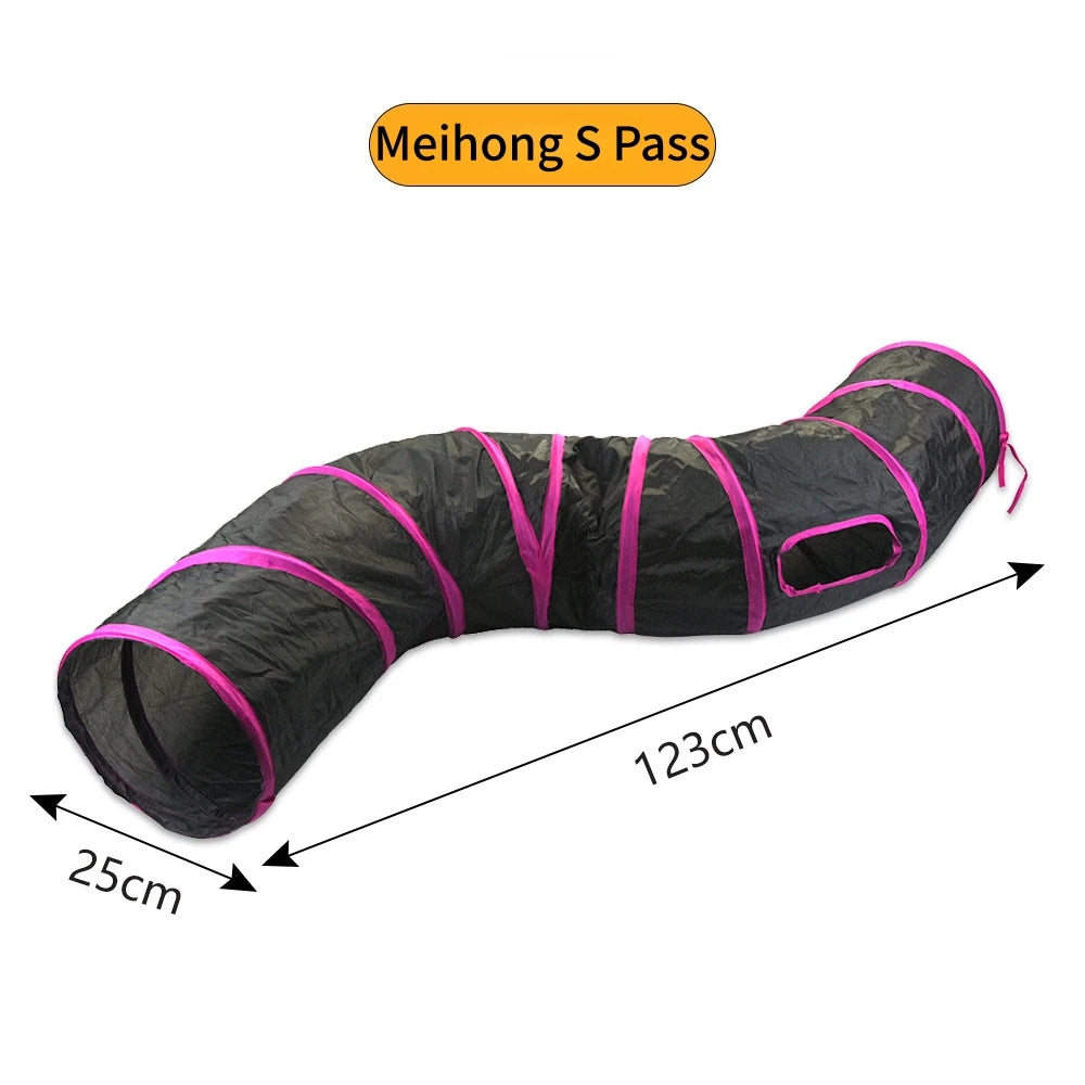 🌀 Túnel Plegable en S para Gatos