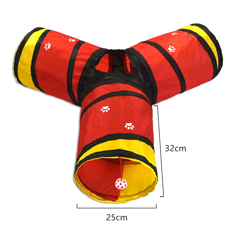 🌀 Túnel Plegable en S para Gatos