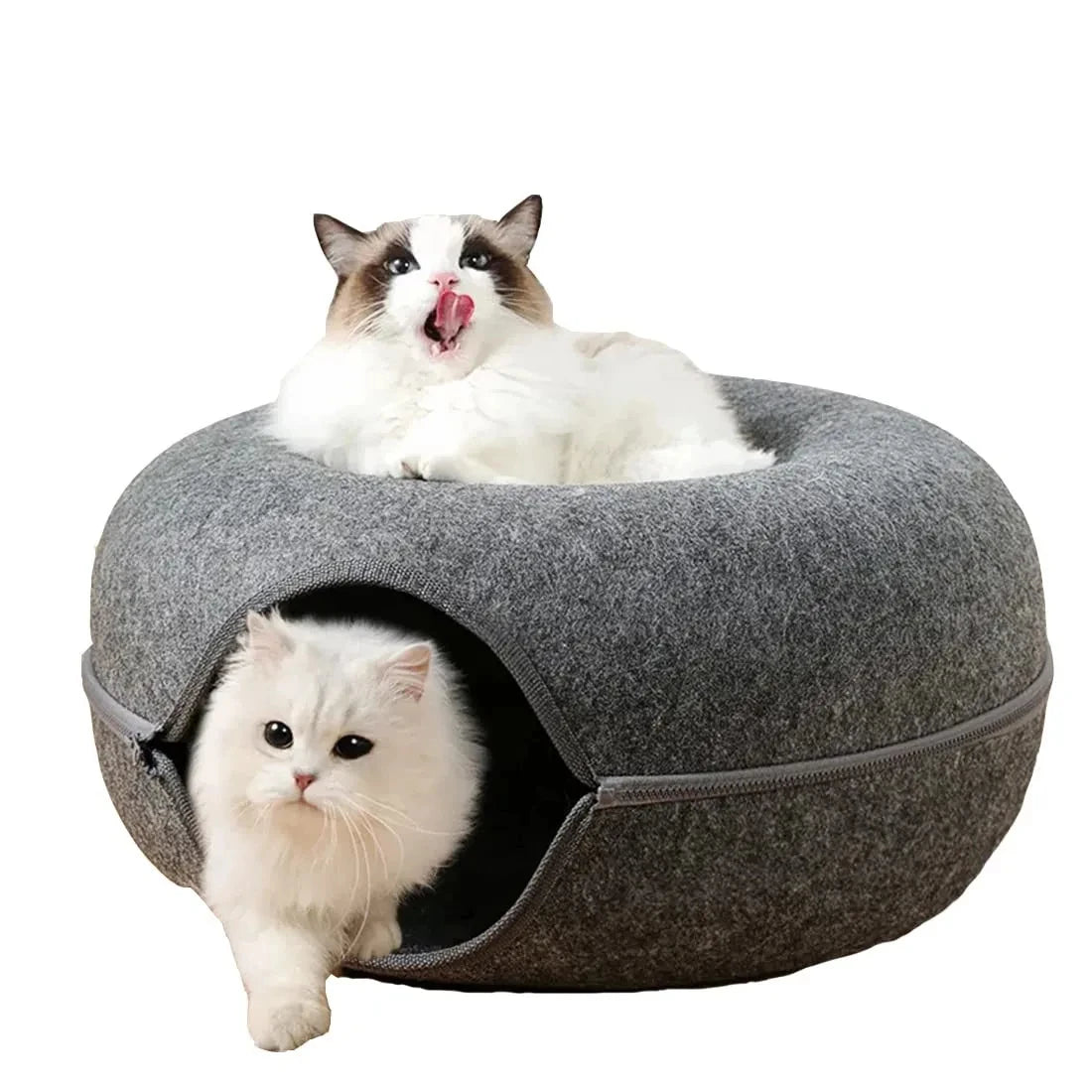 🏠 Nido Túnel de Fieltro para Gatos