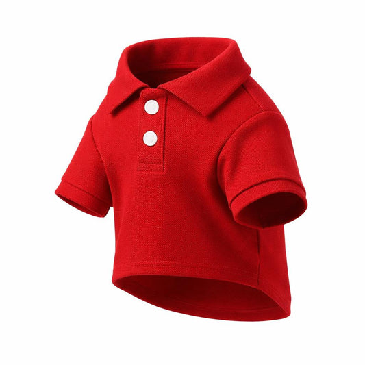 Camisa Polo Roja para Mascota