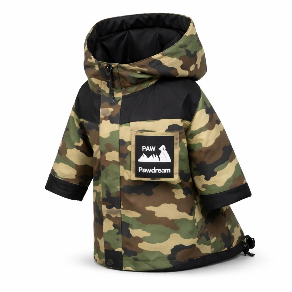 Chamarra Impermeable para Perro - Camuflaje