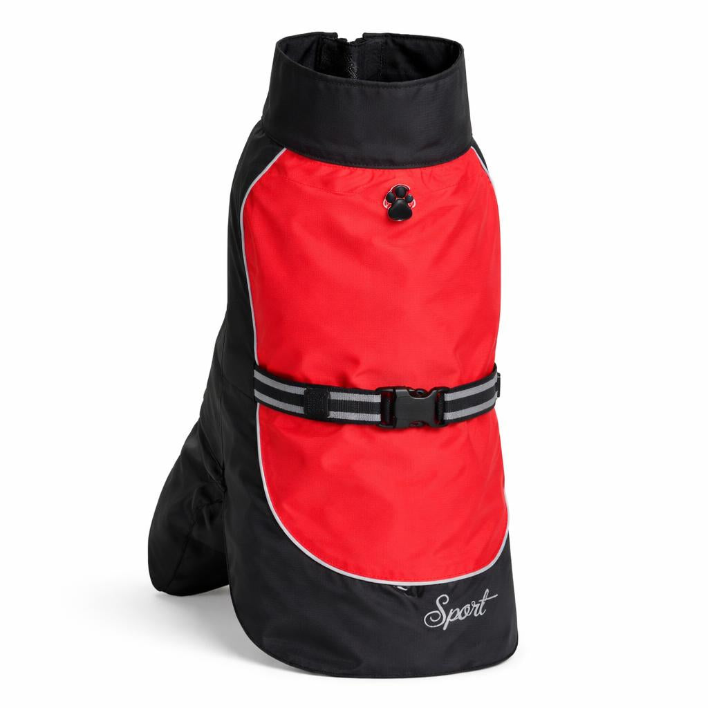 Impermeable de Malla para Perro - Rojo