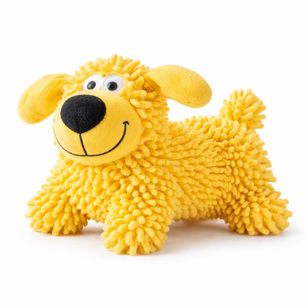 Juguete Mopa Chillón para Perro - Amarillo