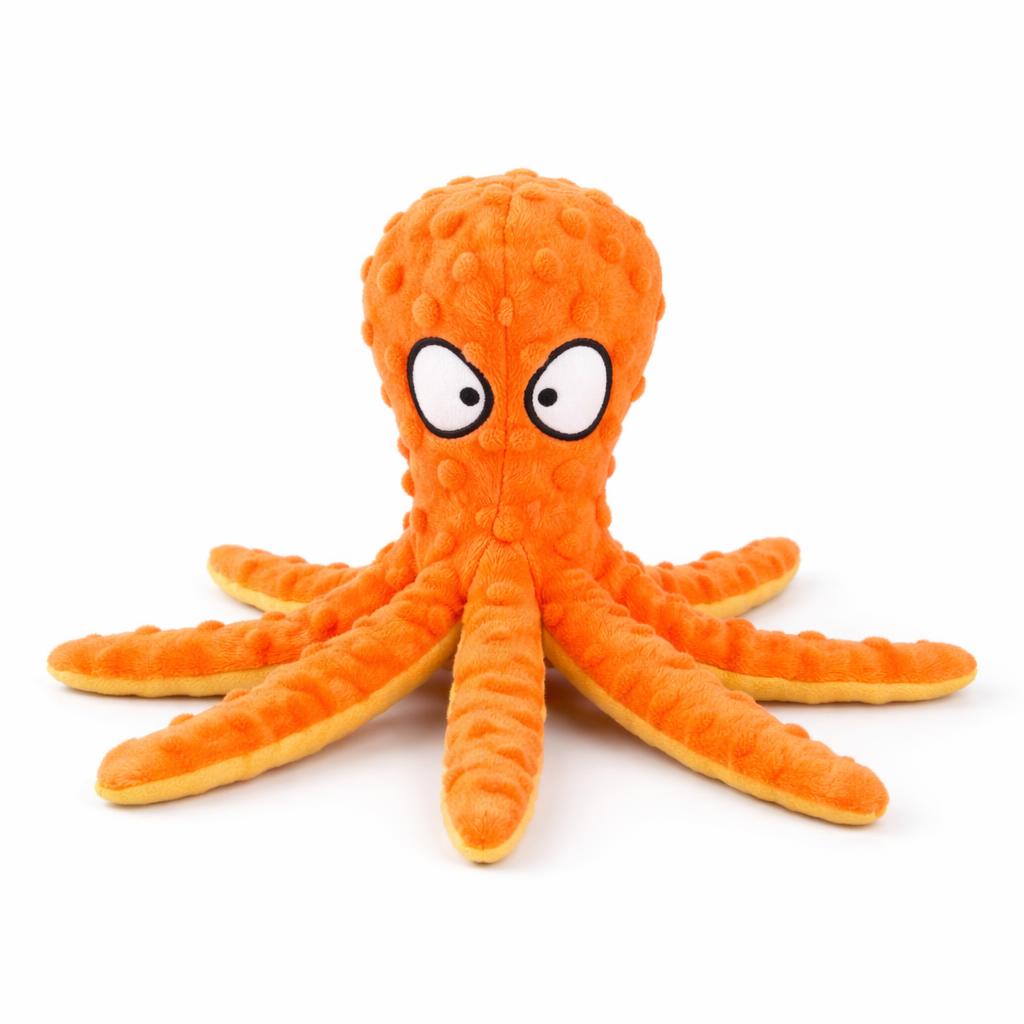 Pulpo de Peluche Chillón - Naranja