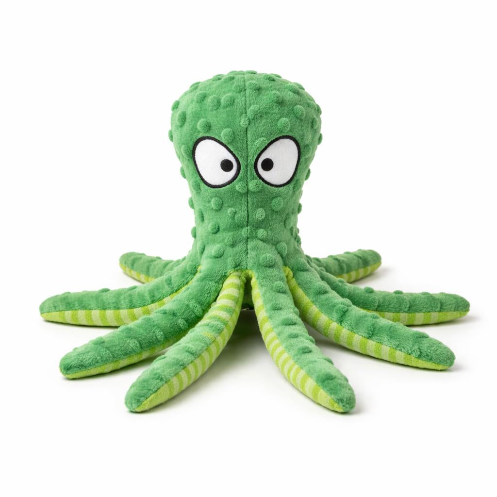 Pulpo de Peluche Chillón - Verde