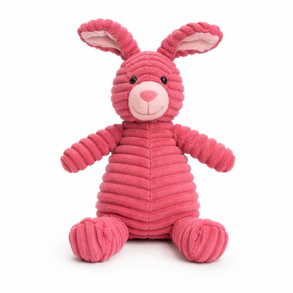 Mordedores de Pana Animalitos - Conejo rosa oscuro