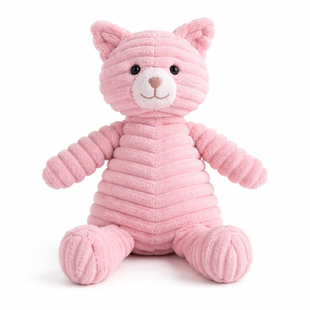 Mordedores de Pana Animalitos - Gato rosa