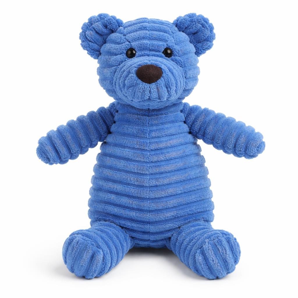 Mordedores de Pana Animalitos - Oso azul