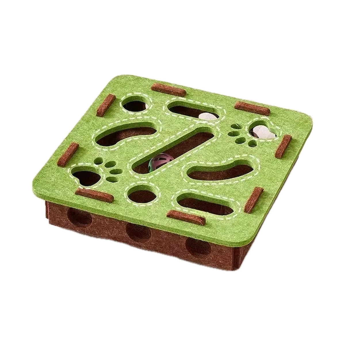 Caja de Juego de Fieltro con Pelota para Gatos