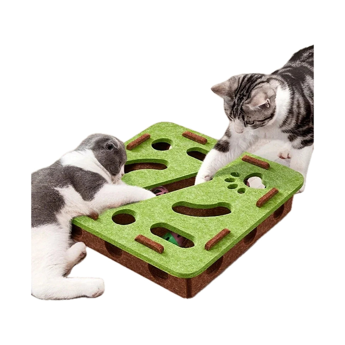 Caja Rompecabezas de Fieltro para Gatos