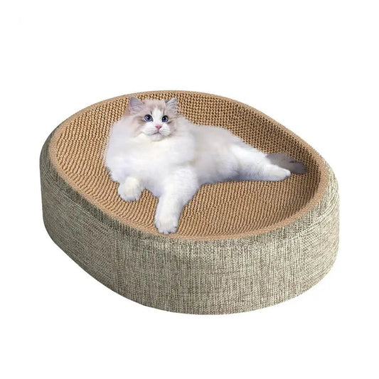 Rascador Ovalado 2 en 1 de Sisal para Gatos