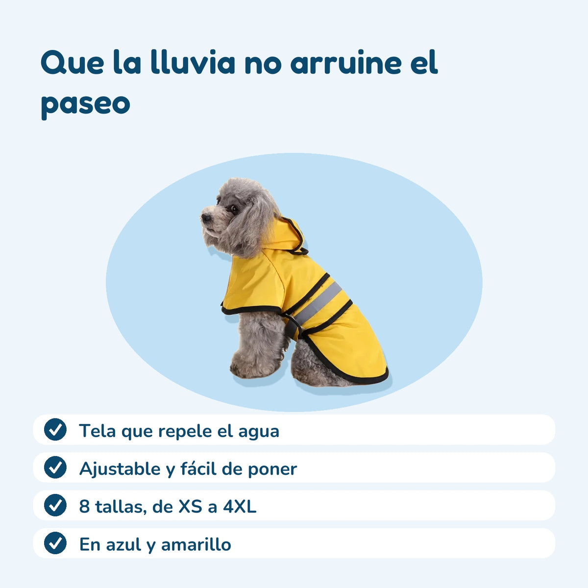 Beneficios del impermeable para perros