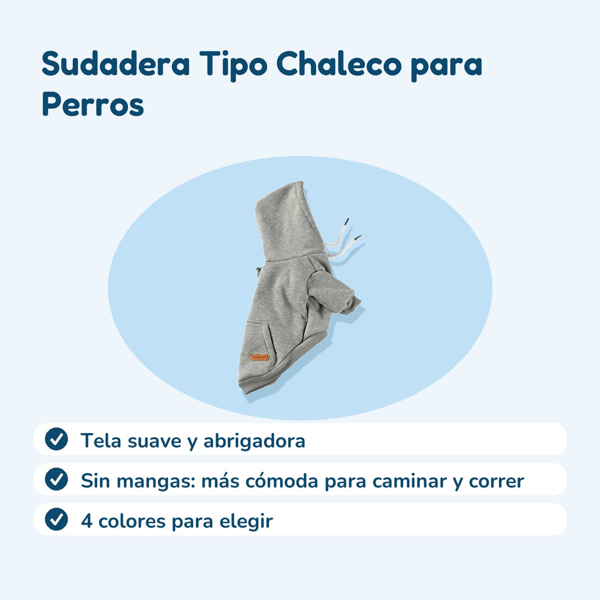 Beneficios: Sudadera Tipo Chaleco para Perros