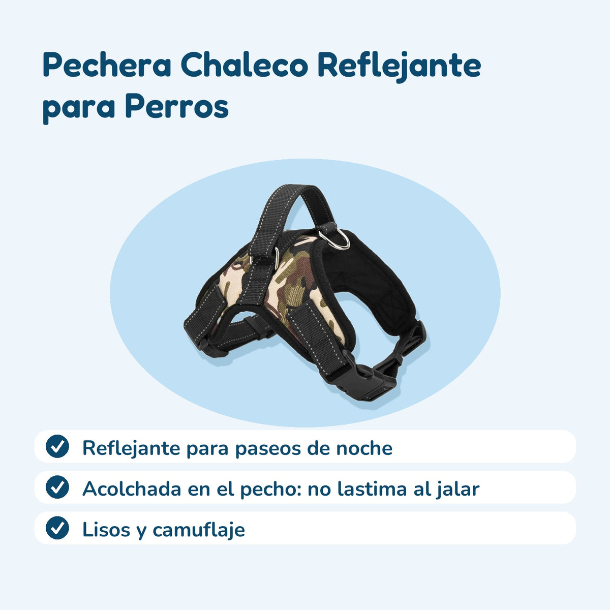 Beneficios: Pechera Chaleco Reflejante para Perros