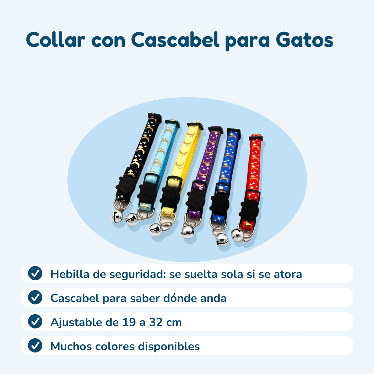 Beneficios: Collar con Cascabel para Gatos