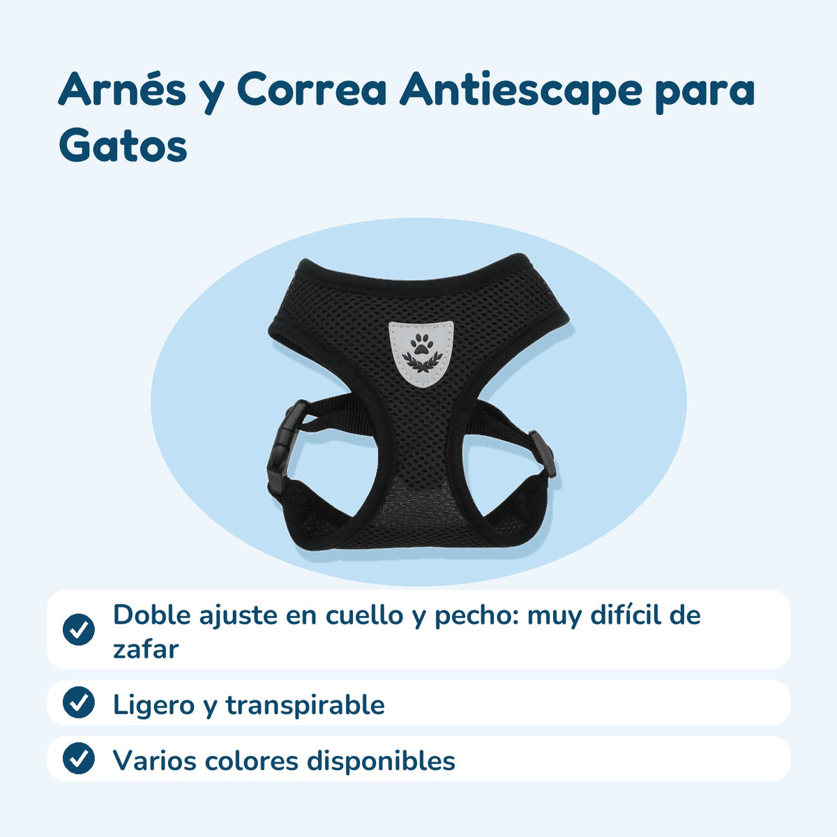 Beneficios: Arnés y Correa Antiescape para Gatos