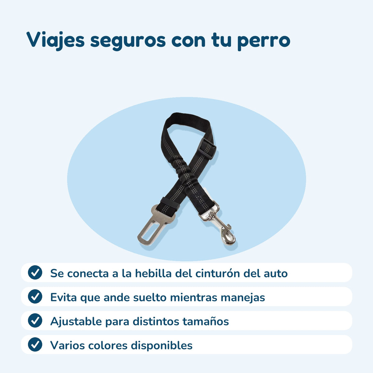 Beneficios del cinturón de seguridad para perros