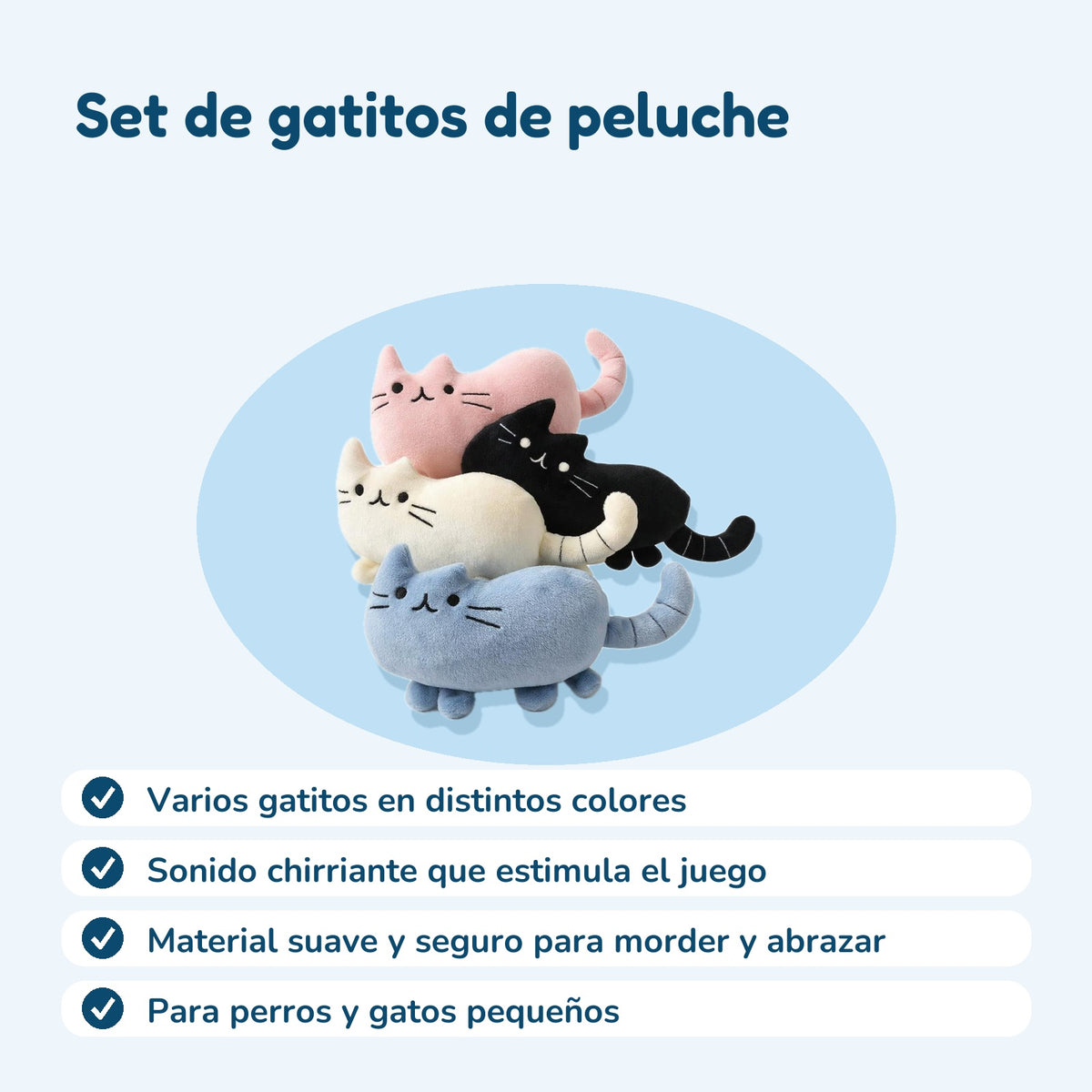 Beneficios del set de peluches